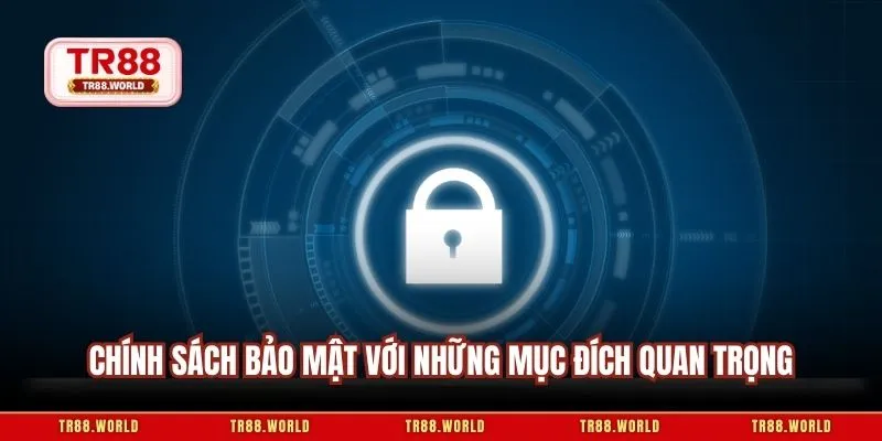 Chính sách bảo mật với những mục đích quan trọng